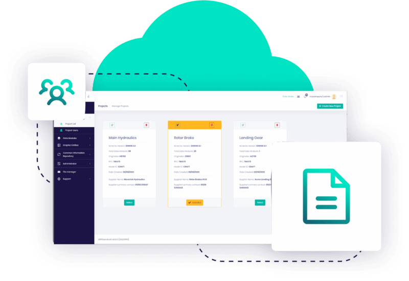 Manage multiple S1000D projects and supplier data with ease